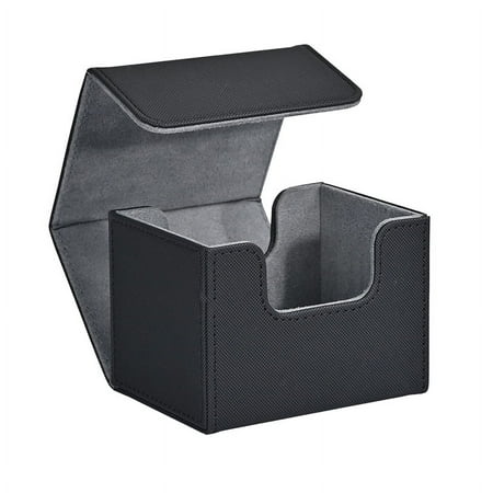 Banloga MTG Card Deck Box, Can Holds 100+ Single Sleeved Cards, PU Leather Strong Magnetic Closure Box for TCG CCG Cards