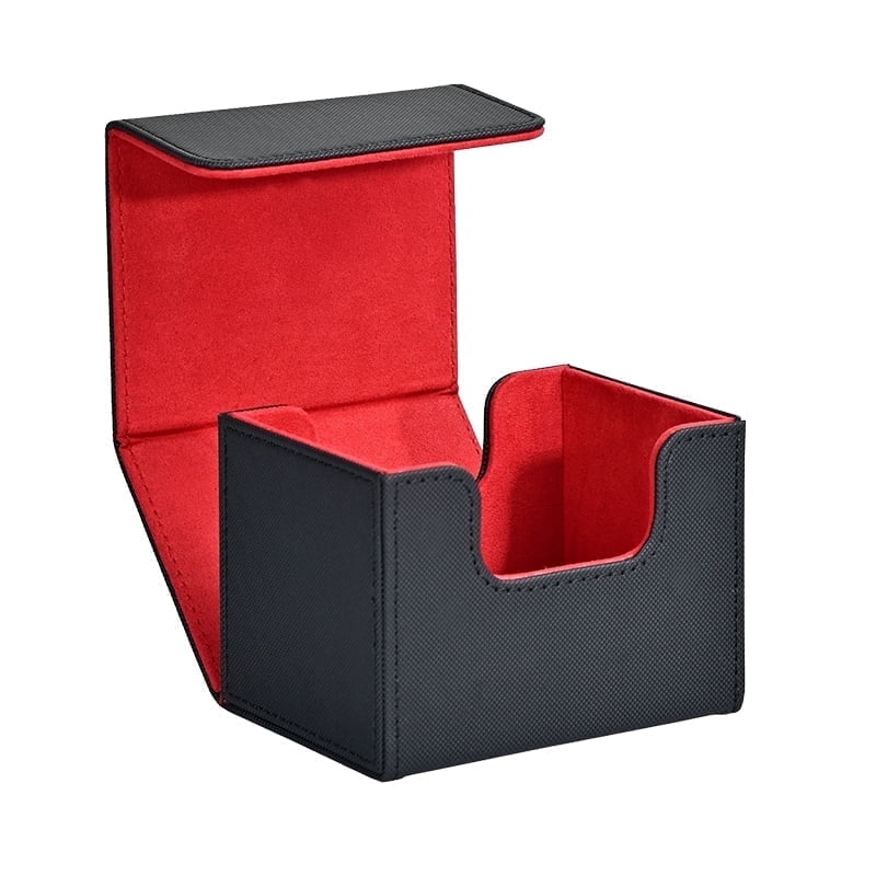 Banloga MTG Card Deck Box,  Can Holds 100+ Single Sleeved Cards, PU Leather Strong Magnetic Closure Box for TCG CCG Cards