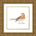 thumbnail image 1 of Bannarot 15x15 Gold Ornate Wood Framed with Double Matting Museum Art Print Titled - Songbird  V, 1 of 4