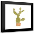 thumbnail image 1 of Bannarot 20x20 Black Modern Framed Museum Art Print Titled - Watercolor Cactus I, 1 of 5