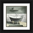 thumbnail image 1 of Bannarot 20x20 Black Ornate Wood Framed with Double Matting Museum Art Print Titled - Smoky Gray Bath I, 1 of 4