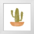 thumbnail image 1 of Bannarot 26x26 White Modern Wood Framed Museum Art Print Titled - Watercolor Cactus V, 1 of 4