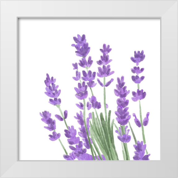 Bannarot 26x26 White Modern Wood Framed Museum Art Print Titled - Wildflower Group II