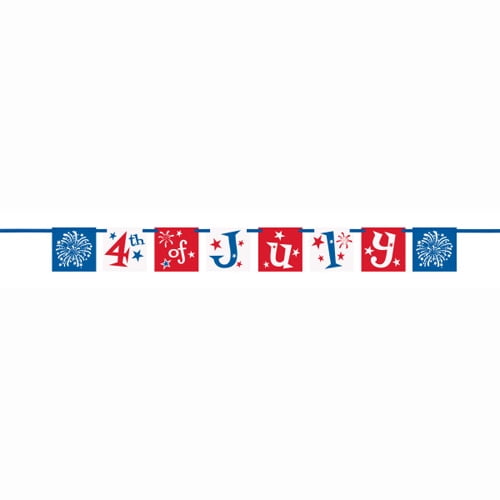 Banner 4th of July 4.43 ft Decoration Unique Industries