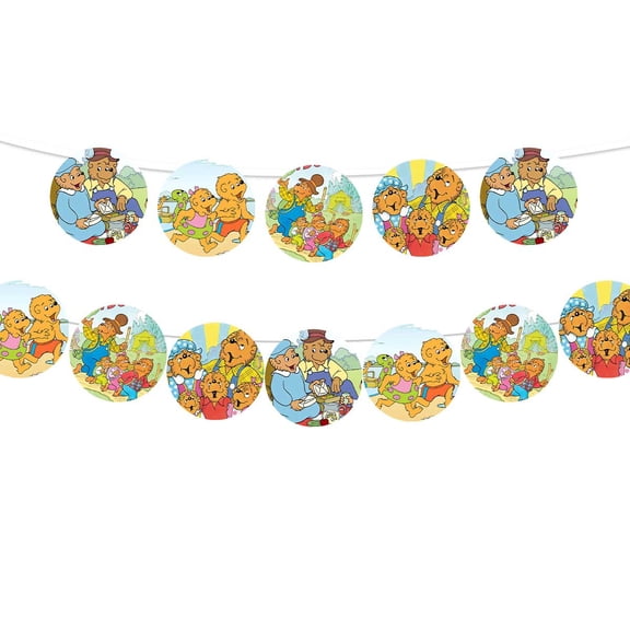 Banner Berenstein Bears Party Supplies Garland Decor Decorations Pre-Strung