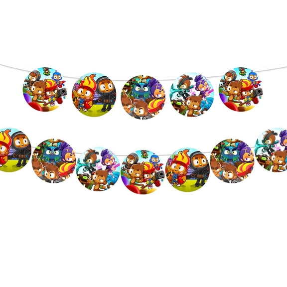 Banner Bloons TD Party Supplies Garland Decor Decorations Pre-Strung