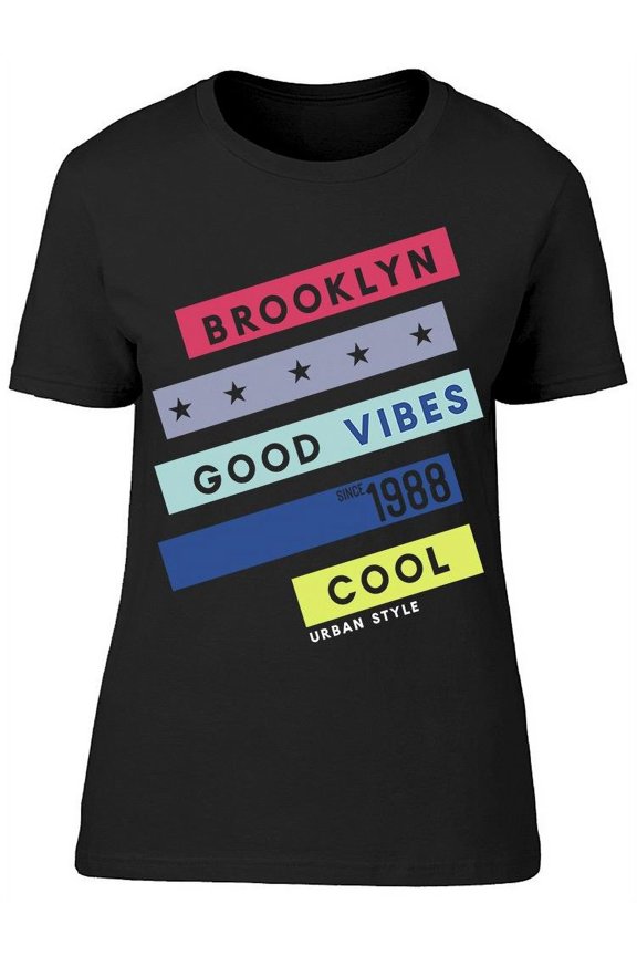 Banner:Brooklyn, Good Vibes 1988 Tee Women's -Image by Shutterstock