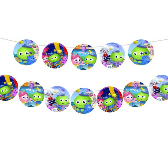 Banner Creative Galaxy Party Supplies Garland Decor Decorations Pre-Strung
