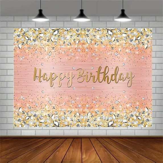 Banner Happy Birthday Party Background Wallpaper Photo Cartoon Painting