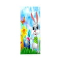 Banner Happy Easter Door Cover Decoration Cute Bunny Door Cover Party