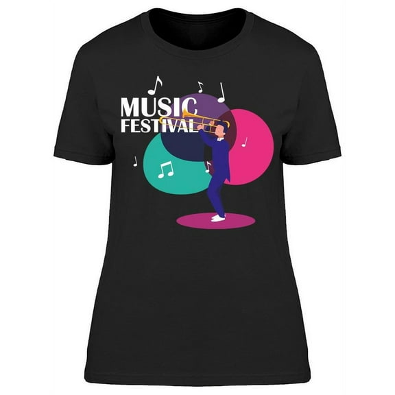 Banner. Music Festival T-Shirt Women -Image by Shutterstock, Female Small