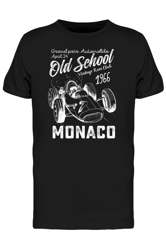 Banner. Old School, Monaco T-Shirt Men -Image by Shutterstock, Male Large