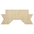 thumbnail image 1 of Banner Outline Wood Shape Unfinished Piece Cutout Craft DIY Projects - 6.25 Inch Size - 1/8 Inch Thick, 1 of 7