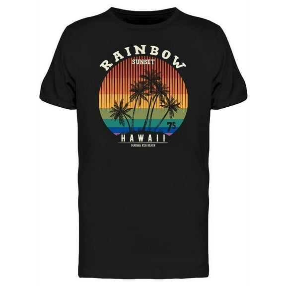 Banner. Rainbow, Hawaii T-Shirt Men -Image by Shutterstock, Male Large