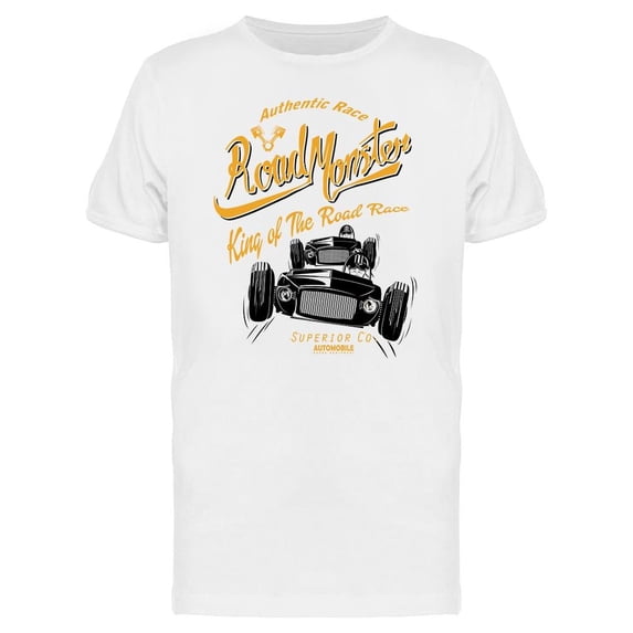 Banner. Road Monster T-Shirt Men -Image by Shutterstock, Male Large