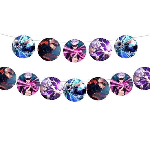 Banner Satoru Anime Gojo Party Supplies Garland Decor Decorations Pre-Strung