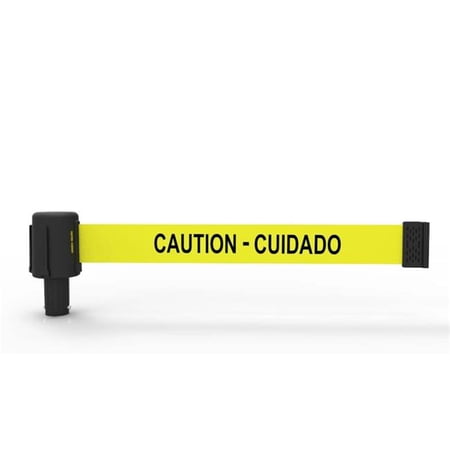 Banner Stakes PL4028 Plus Caution Cuidado Banner - Yellow