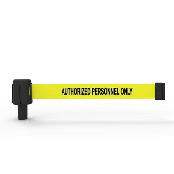 Banner Stakes PL4033 Plus Authorized Personnel Only Banner - Yellow - Pack of 5