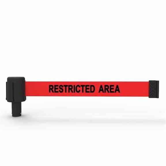 Banner Stakes PL4047 Plus Restricted Area Banner - Red - Pack of 5