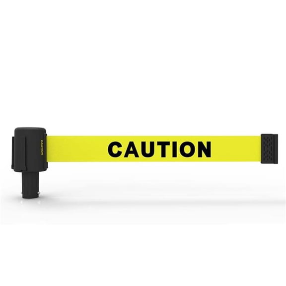 Banner Stakes PL4068 Plus Double Sided Caution Banner - Yellow