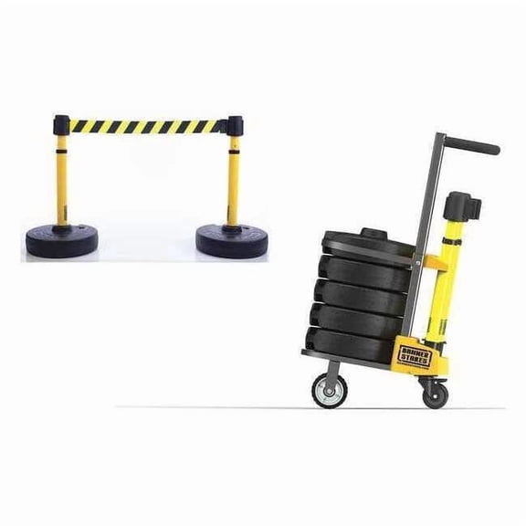 PLUS Barricade,Yellow with Black Stripes PL4008