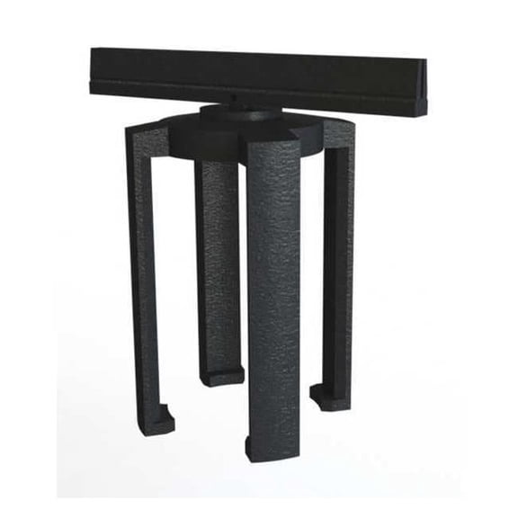 Banner Stakes Sign Bracket,Black,6" H PL4130