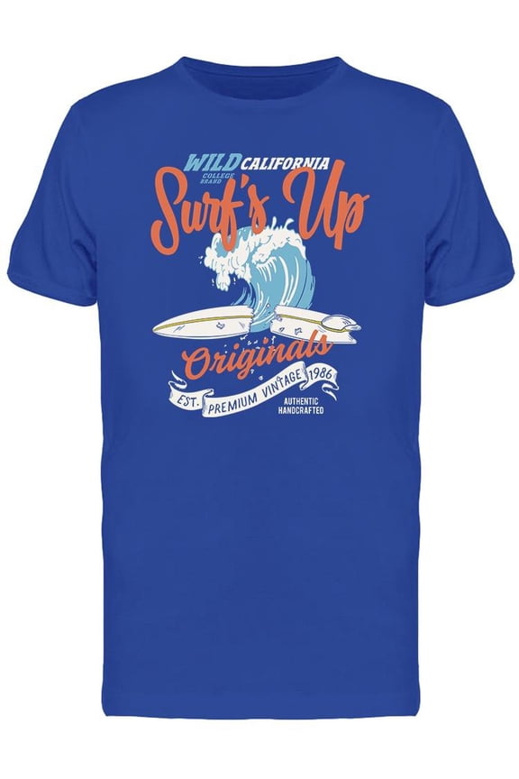 Banner. Surf's Up T-Shirt Men -Image by Shutterstock, Male Small