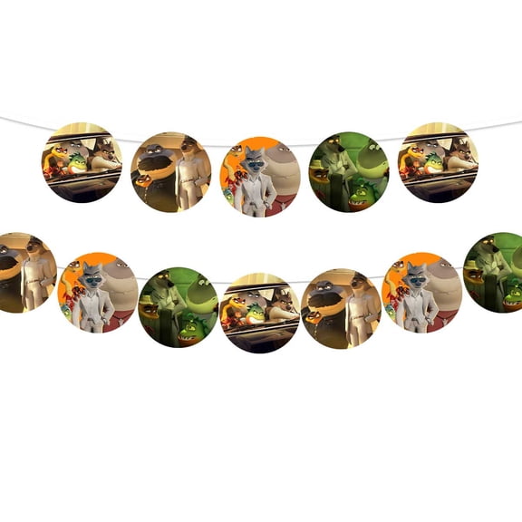 Banner The Bad Pre-Strung Guys Party Supplies Garland Decor Decorations
