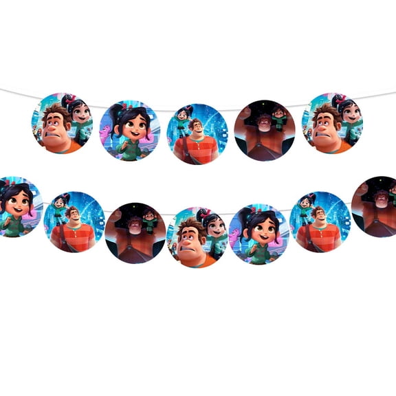 Banner Wreck Pre-Strung It Ralph Party Supplies Garland Decor Decorations
