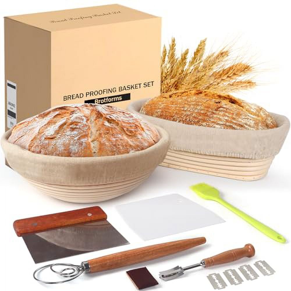 Bread Proofing Basket Set, 11 Inch Sourdough Proofing Basket