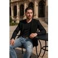 thumbnail image 1 of Banny Jeans Men's Ripped Relaxed Fit Jeans, Blue, Size 31, 1 of 7