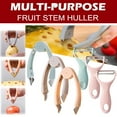 thumbnail image 1 of Banome Pineapple Eye Remover & Strawberry Stem Cutter Tool with Peeler, Stainless Steel Comfortable Grip Kitchen Tool for Quick Fruit Preparation (3PC), 1 of 8