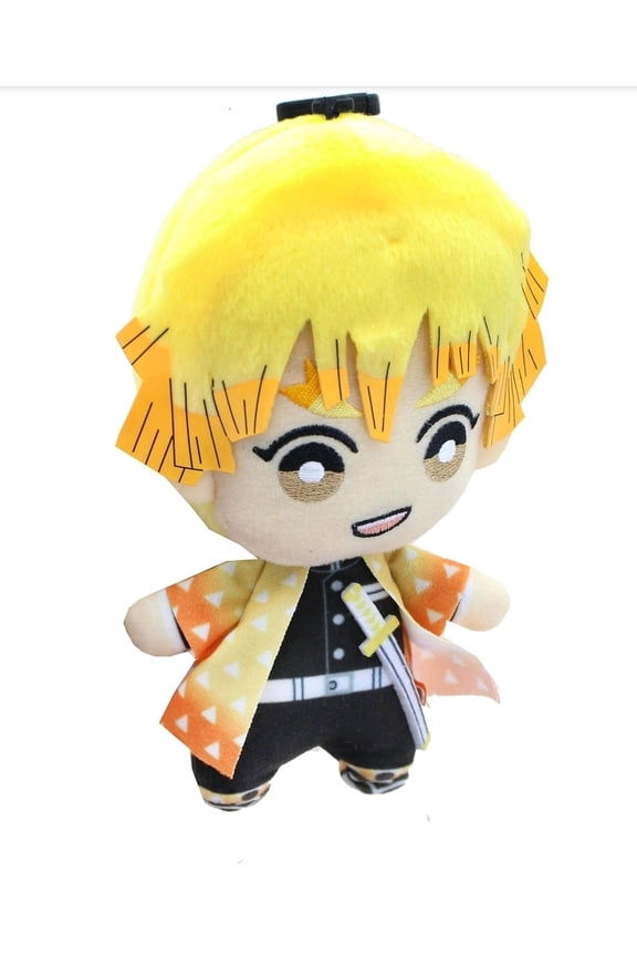Demon Slayer Kimetsu no Yaiba Bandai Spirits Japan 6-Inch Plush Bag Clip Keychain (Zenitsu Agatsuma)