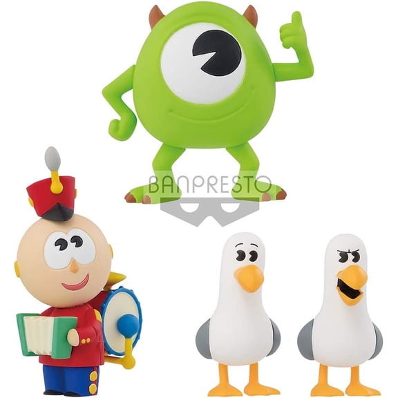 Banpresto Pixar Characters Pixar Fest Figure Collection vol.8 Mike Wazowski, Tinny, Seagulls
