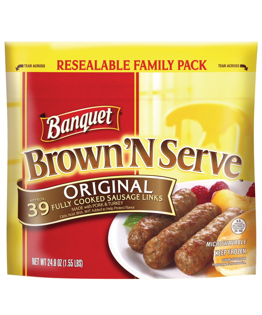 Banquet Brown N Serve, Original Sausage Links, 6.4 Ounce, 39-Count