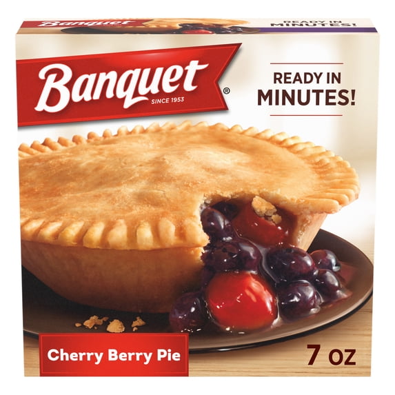 Banquet Cherry Berry Pie, Frozen Dessert, 7 oz.