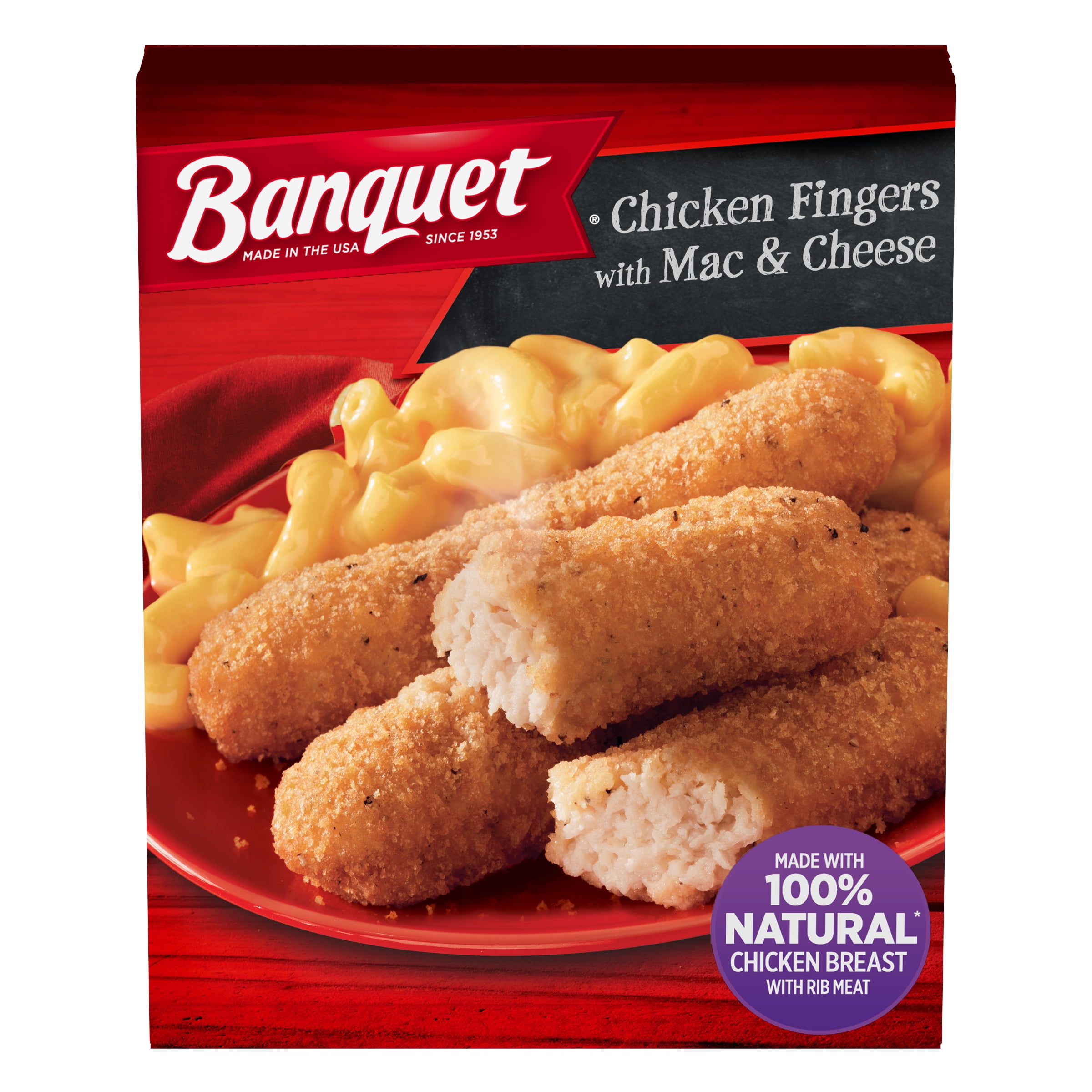 Banquet Chicken Fingers with Mac and Cheese Frozen Meal, 6.5 oz (Frozen ...