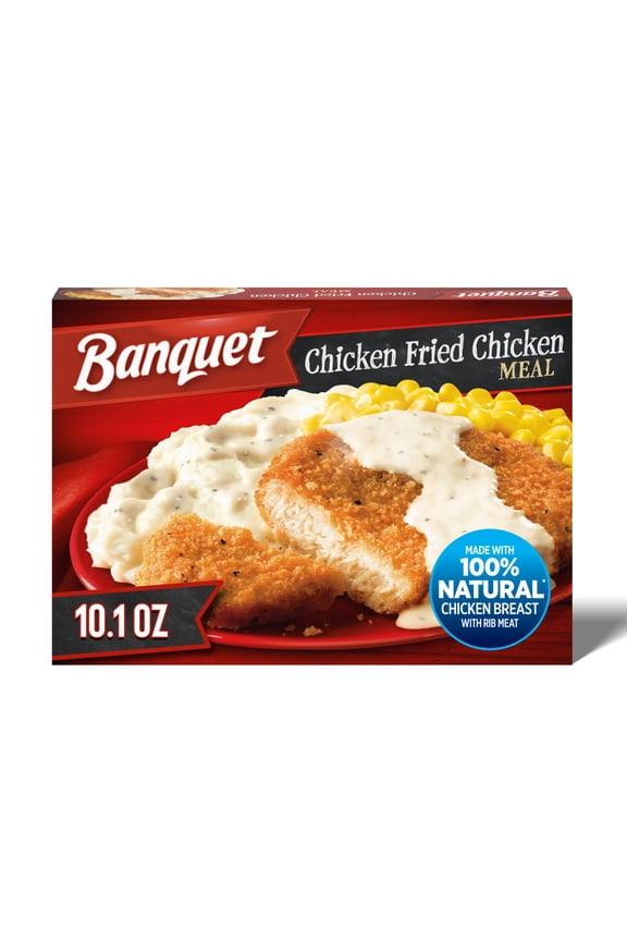 Chicken Fried Chicken with Mashed Potatoes, 11g Protein, Frozen Meal, 10.1 oz.