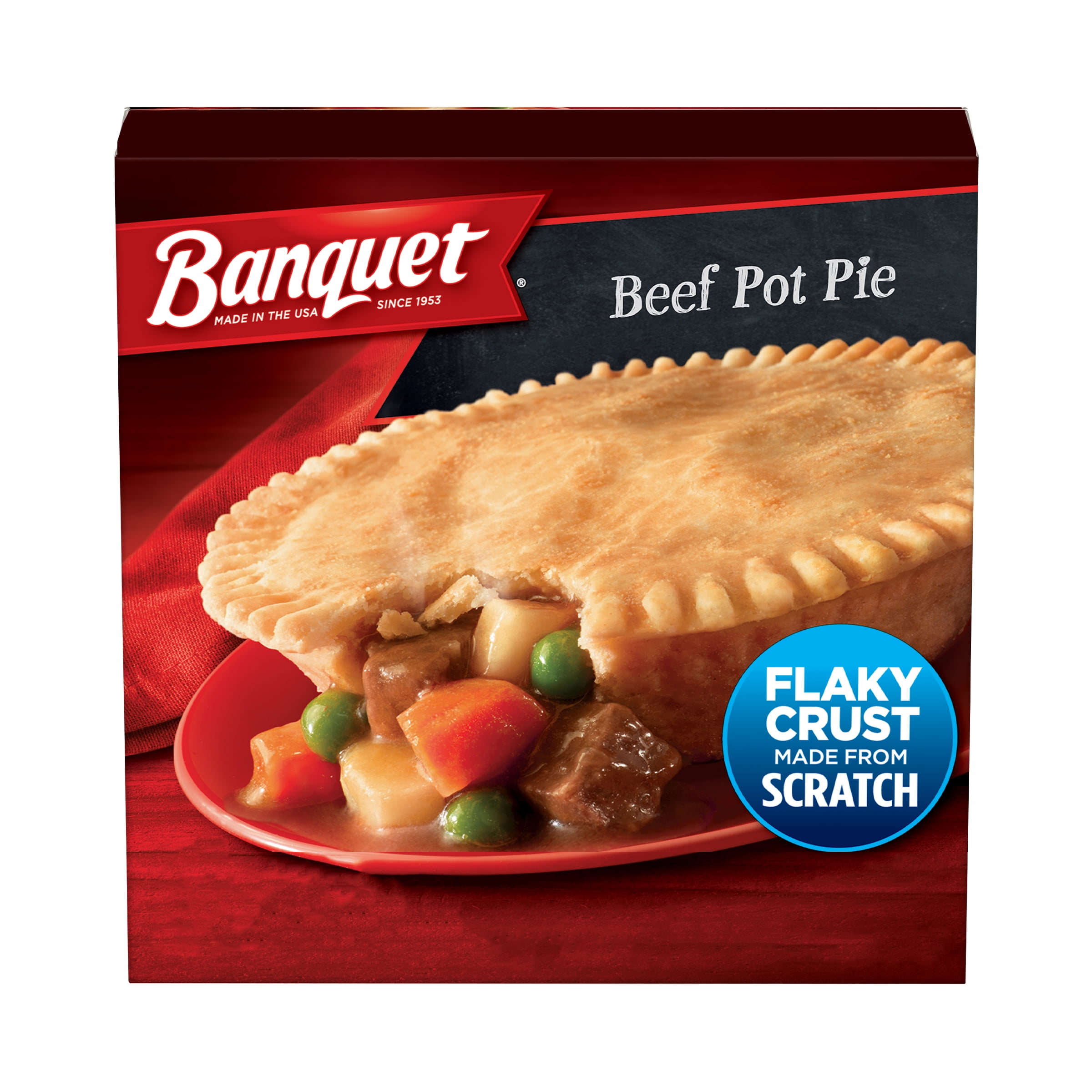 Banquet Frozen Pot Pie Dinner, Beef, 7Ounce