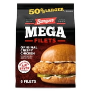 Banquet MEGA Original Crispy Chicken Filets, 24 oz. 6-Count (Frozen)