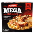 thumbnail image 1 of Banquet MEGA Bowls Buffalo-Style Chicken Mac 'N Cheese, 27g of Protein, Frozen Meal, 14 oz., 1 of 9