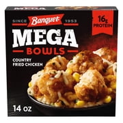 Banquet MEGA Bowls Country Fried Chicken, 16g Protein, Frozen Meal, 14 oz.