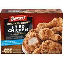 Banquet Original Crispy Fried Chicken Assorted Pieces, Frozen Chicken, 42 oz (Frozen)