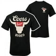 thumbnail image 1 of Banquet Rodeo Horns Logo Front & Back Print T-Shirt, Black - 2XL, 1 of 1