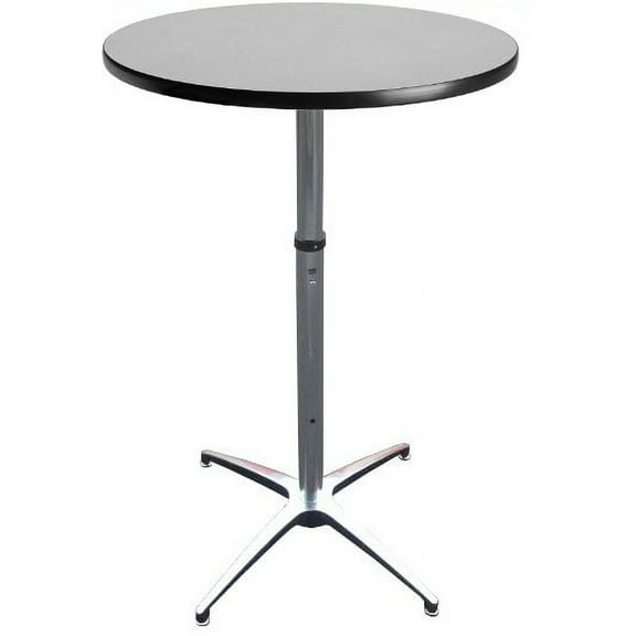 Banquet Tables Pro 24 Diameter Grey Nebula Adjustable Height Trade Show Table