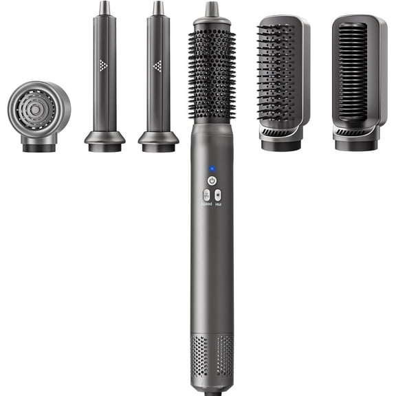 Banral 6 in 1Hair Dryer Brush, with Auto Wrap Curlers,Professional Hot Air Styler & Drying System