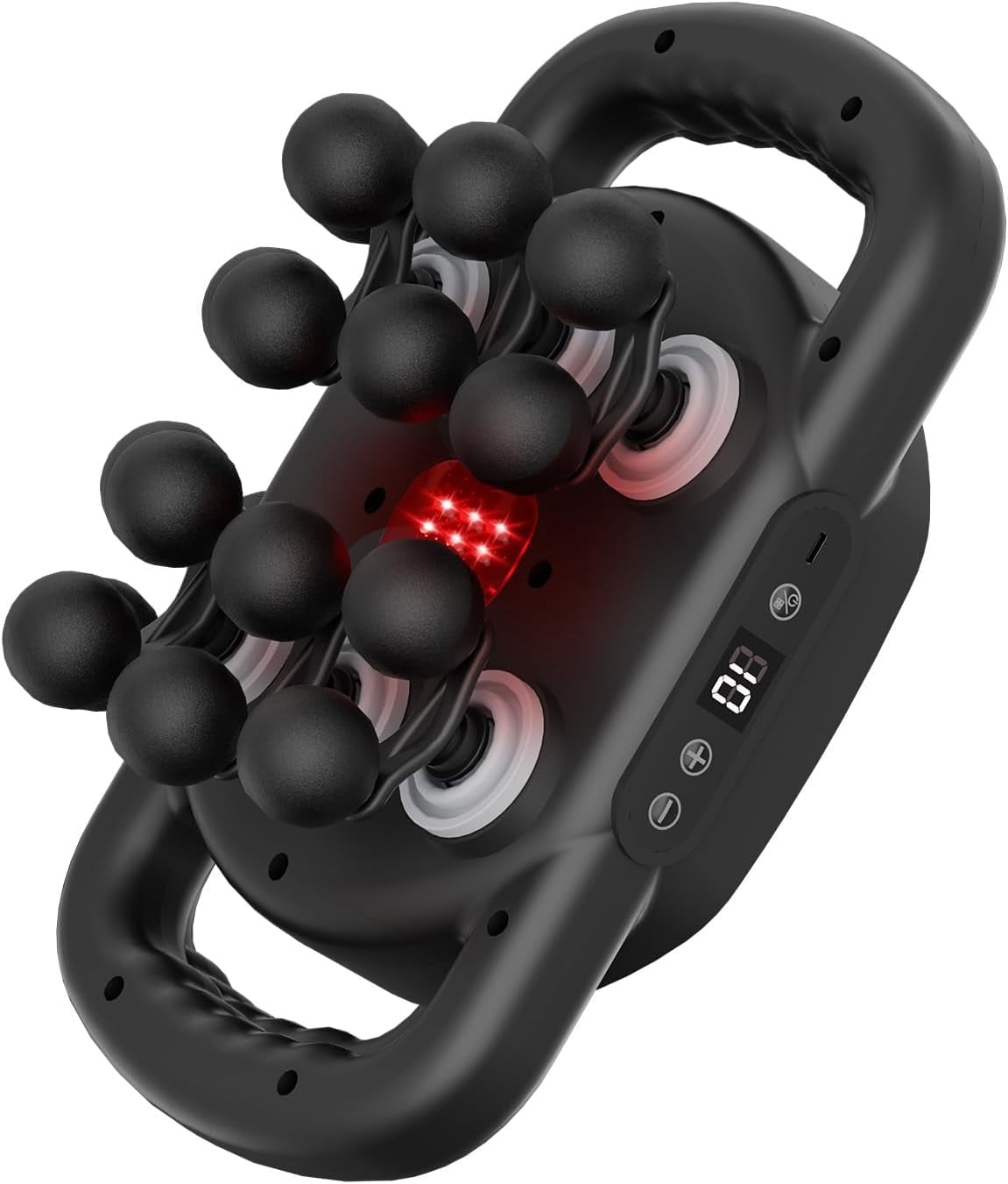 Banral Massage Gun for Pain Relief,12 Head Portable Deep Tissue Massager,9-Speed Electric Massager for Full Body Muscle Pain Relief