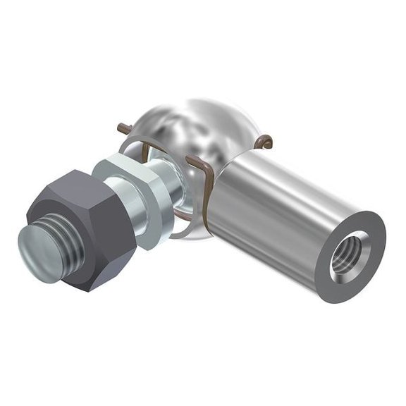 Bansbach Easylift Elbow End Fitting,SS,30 mm H 96122