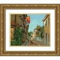 thumbnail image 1 of Bansemer, Roger 24x20 Gold Ornate Wood Framed with Double Matting Museum Art Print Titled - Romanza on Aviles, 1 of 4