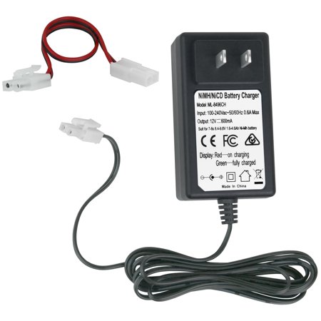 Banshee 12V 600mA Charger For Airsoft/RC Car Batteries - Standard & Mini Tamiya Connectors